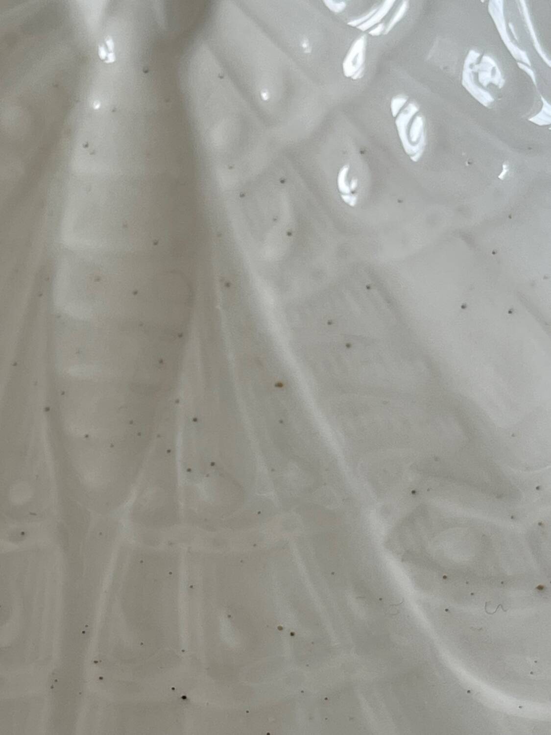 White earthenware plate