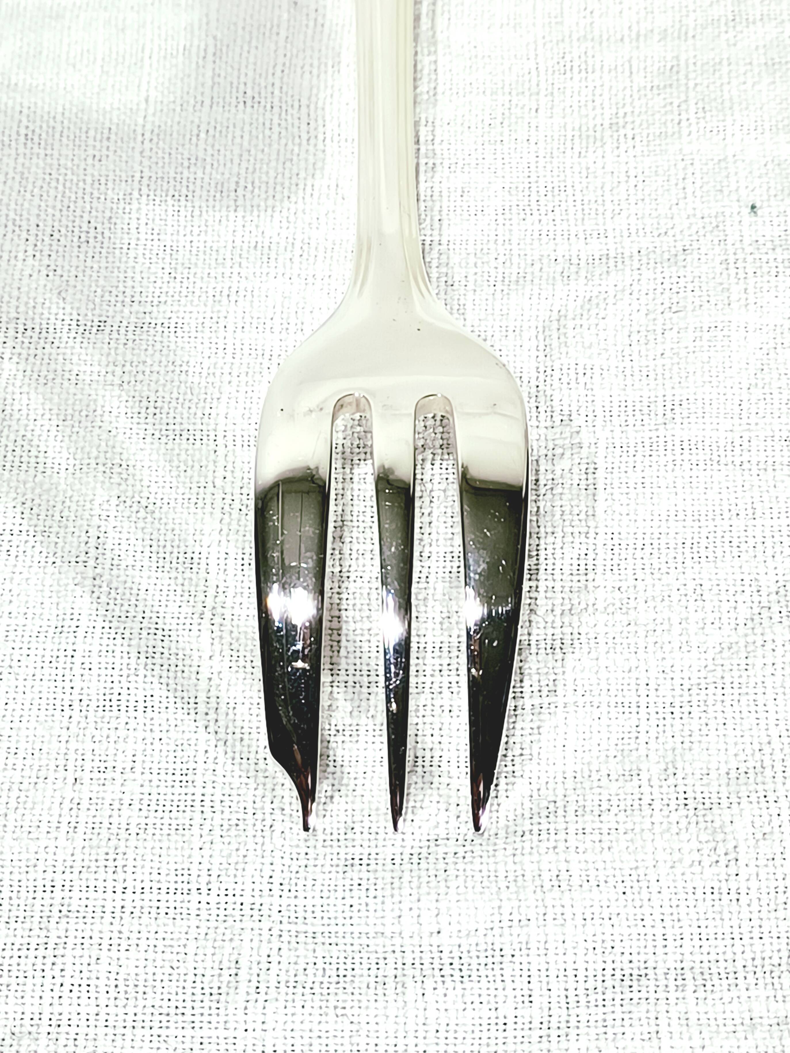 Christofle – 12 Silver Plated Cake Forks, America Model