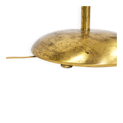 Bakalowits floor lamp from Vienna in solid brass with a glass handle, Austria, 1950s.