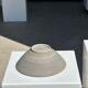 Duo of gray Indonesian ceramic bowls or salad bowls