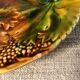 4 vintage dessert plates with autumn décor