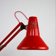 Lampe de table rouge réglable en achitect par Tep, années 1970