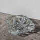 Clear cut glass ashtray 1970