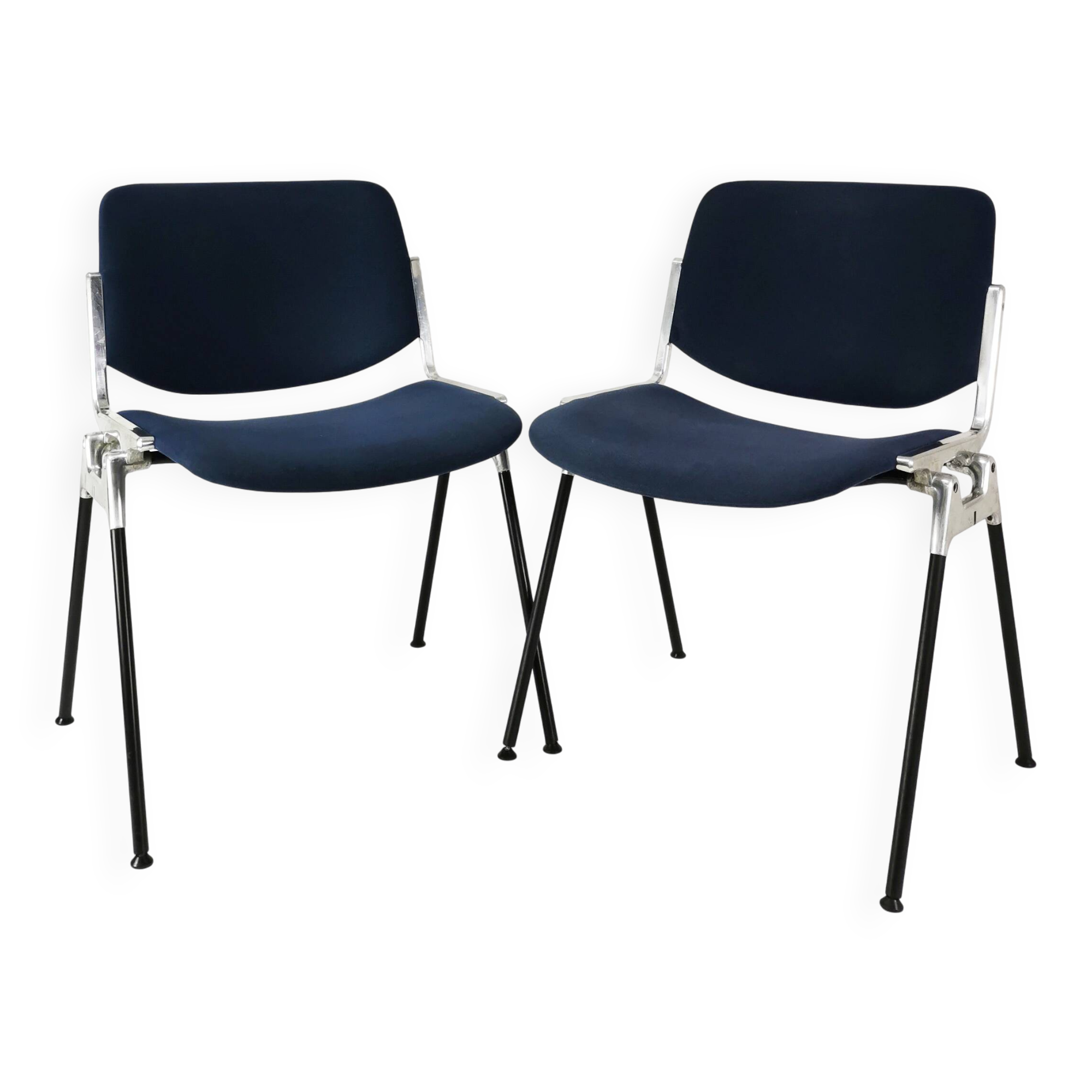 Pair of modernist chairs, Anonima Castelli, designed by G. Piretti, Italy