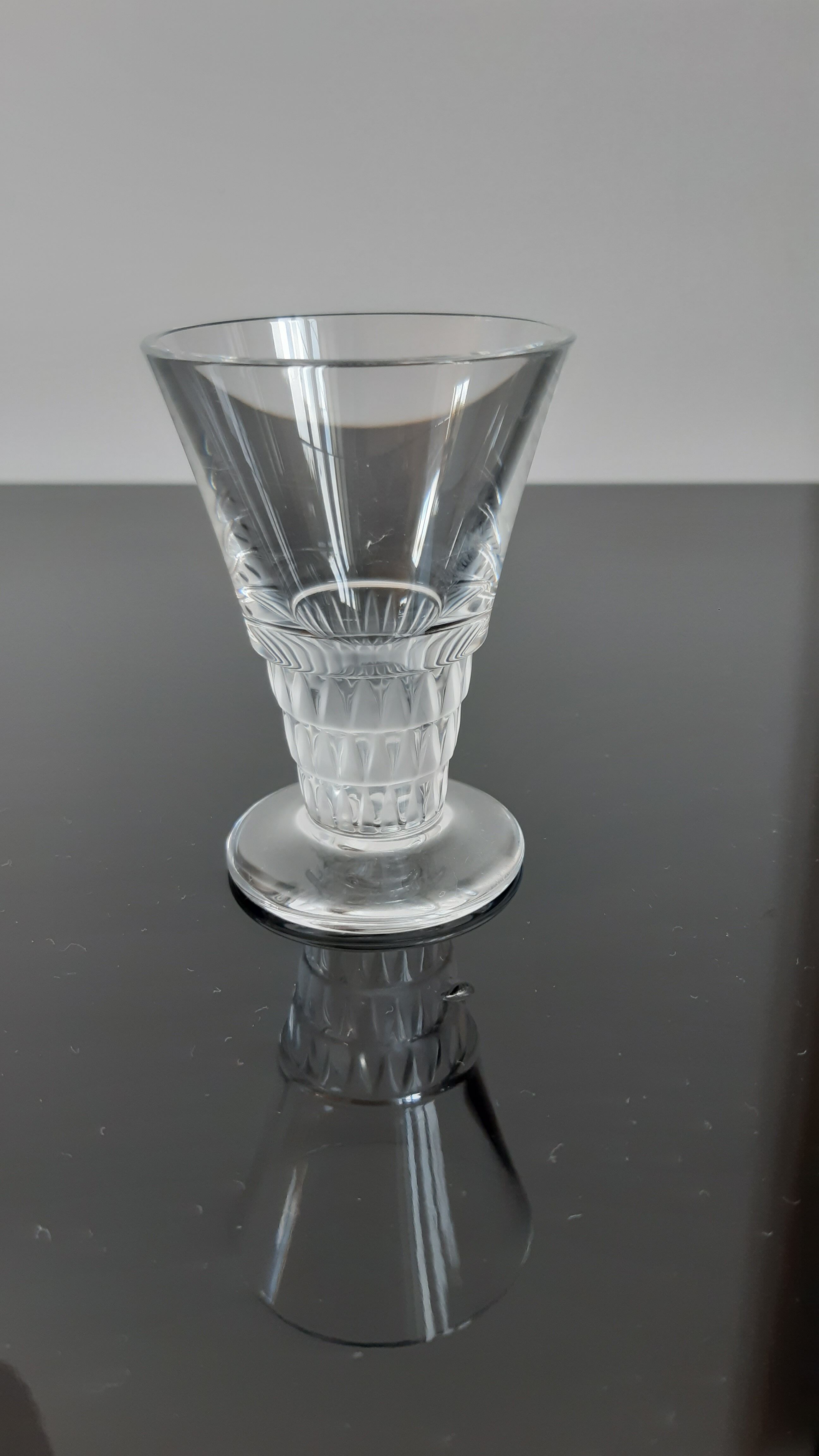 Set of 4 crystal glasses 40s