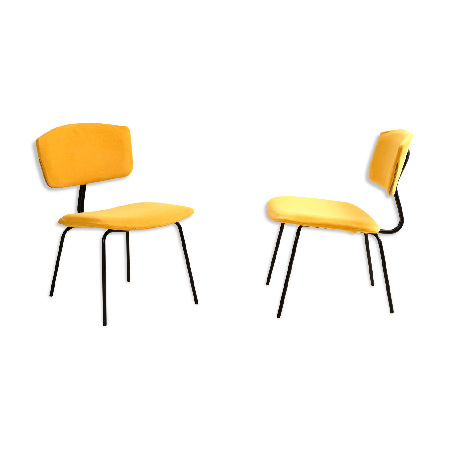 Pair of chairs Sunday C. Sclafert 1950's