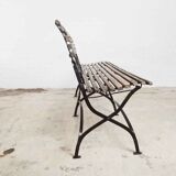 Antique foldable garden bench
