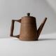 Vintage wooden pitcher from the 1960s, hand-carved.