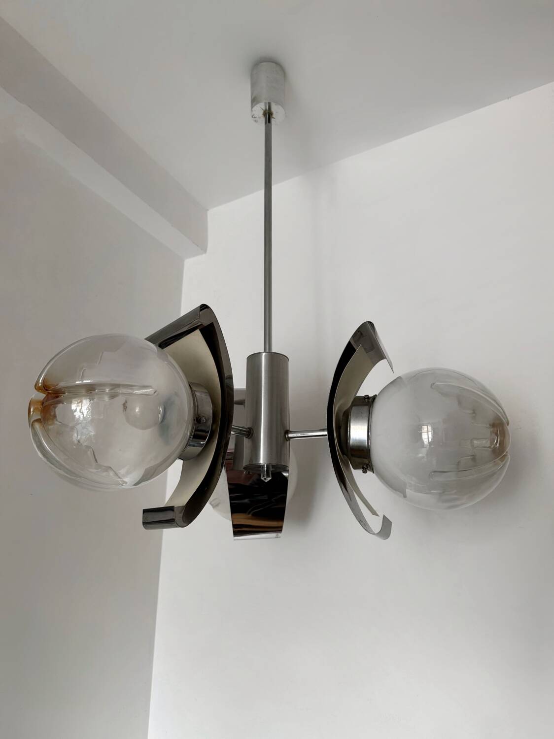 Lustre design Space Age style Mazzega années 70