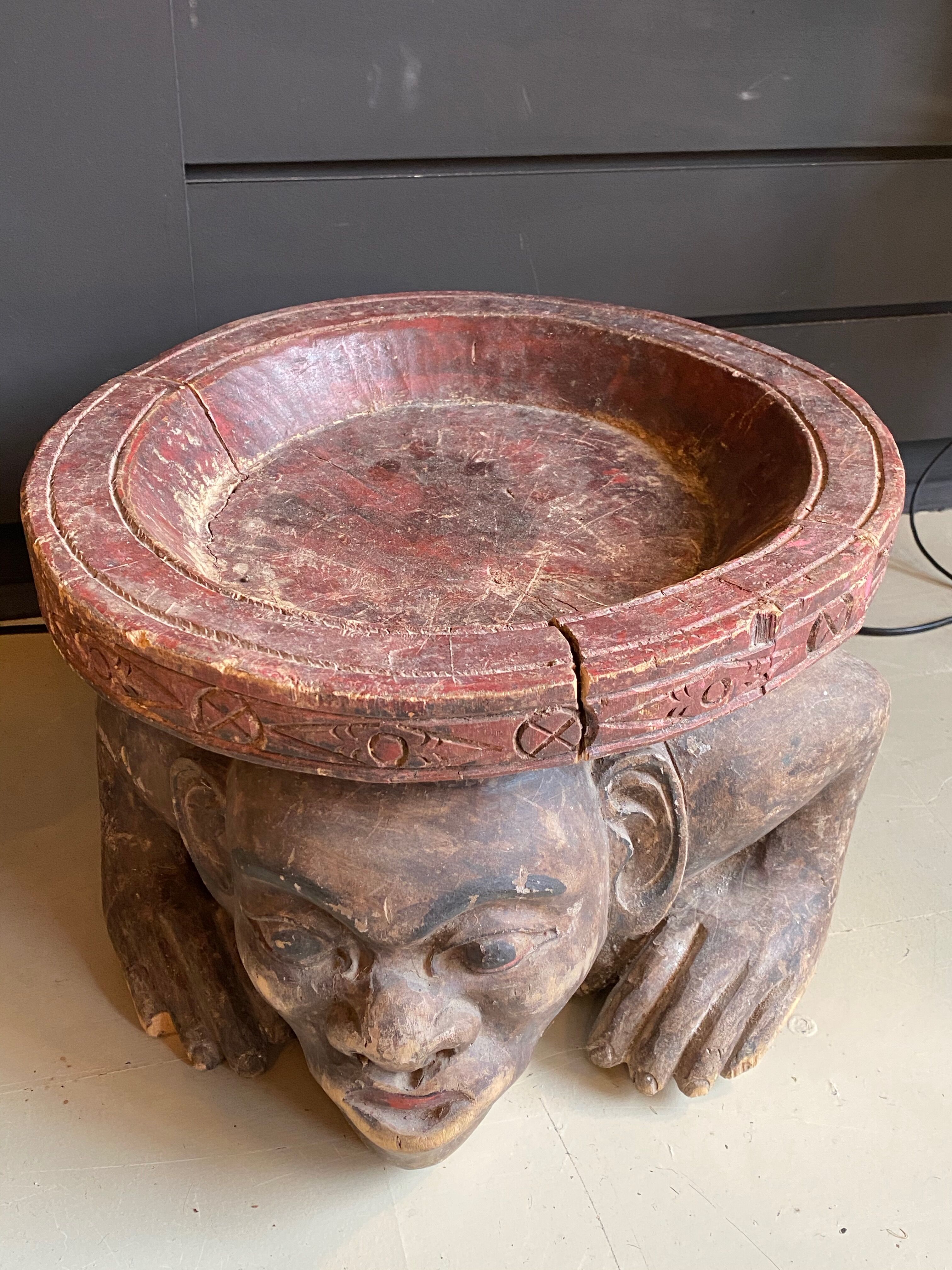 Pair of African stools