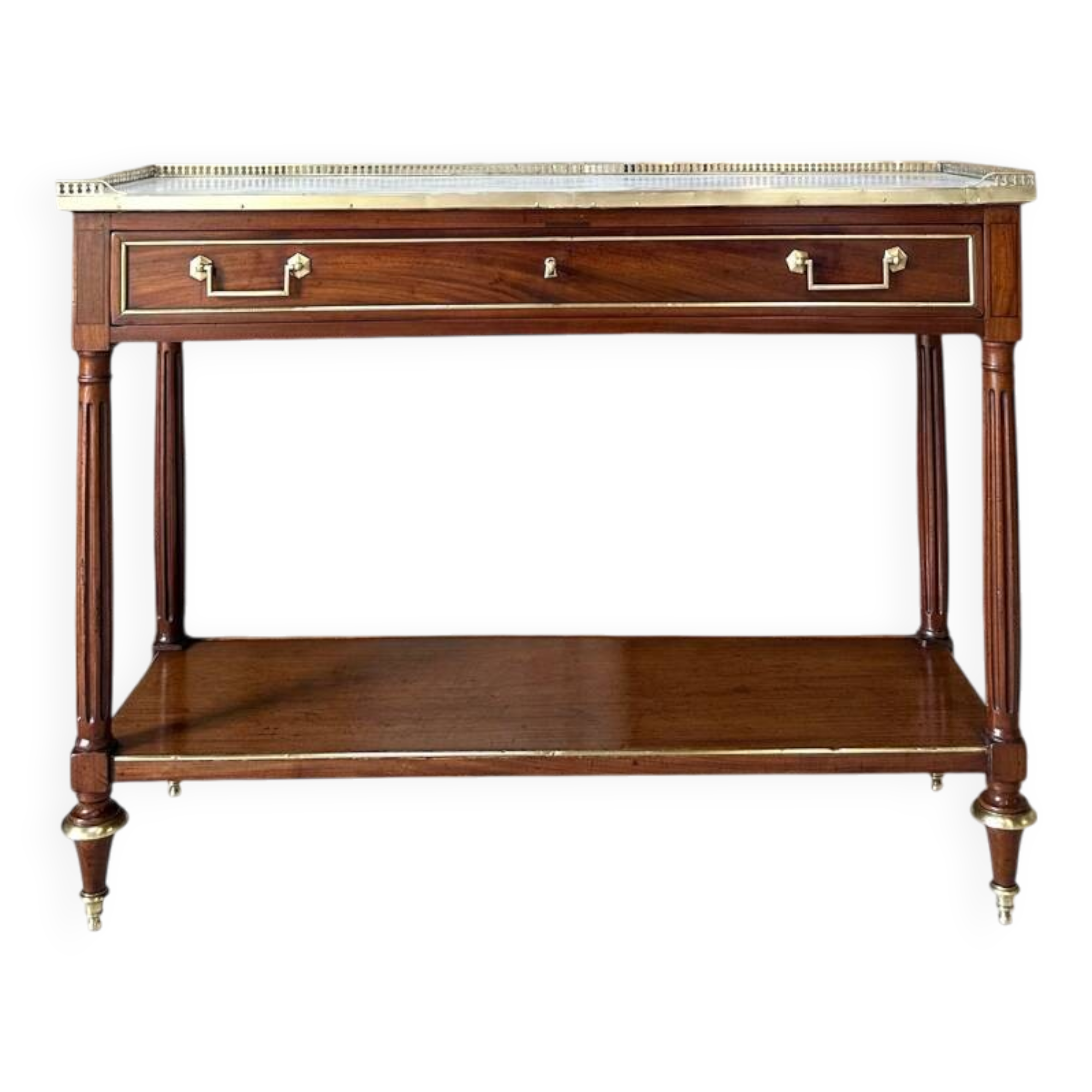 Louis XVI mahogany console