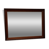 Beveled mirror, carved wood, gilded outline. 58x78x3 cm