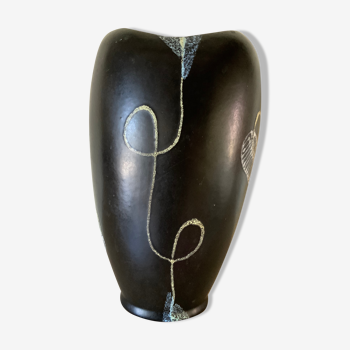 Vase en céramique W Germany des années 1950/60