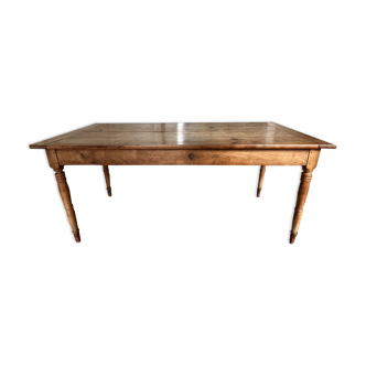 Beautiful vintage farm table with drawer