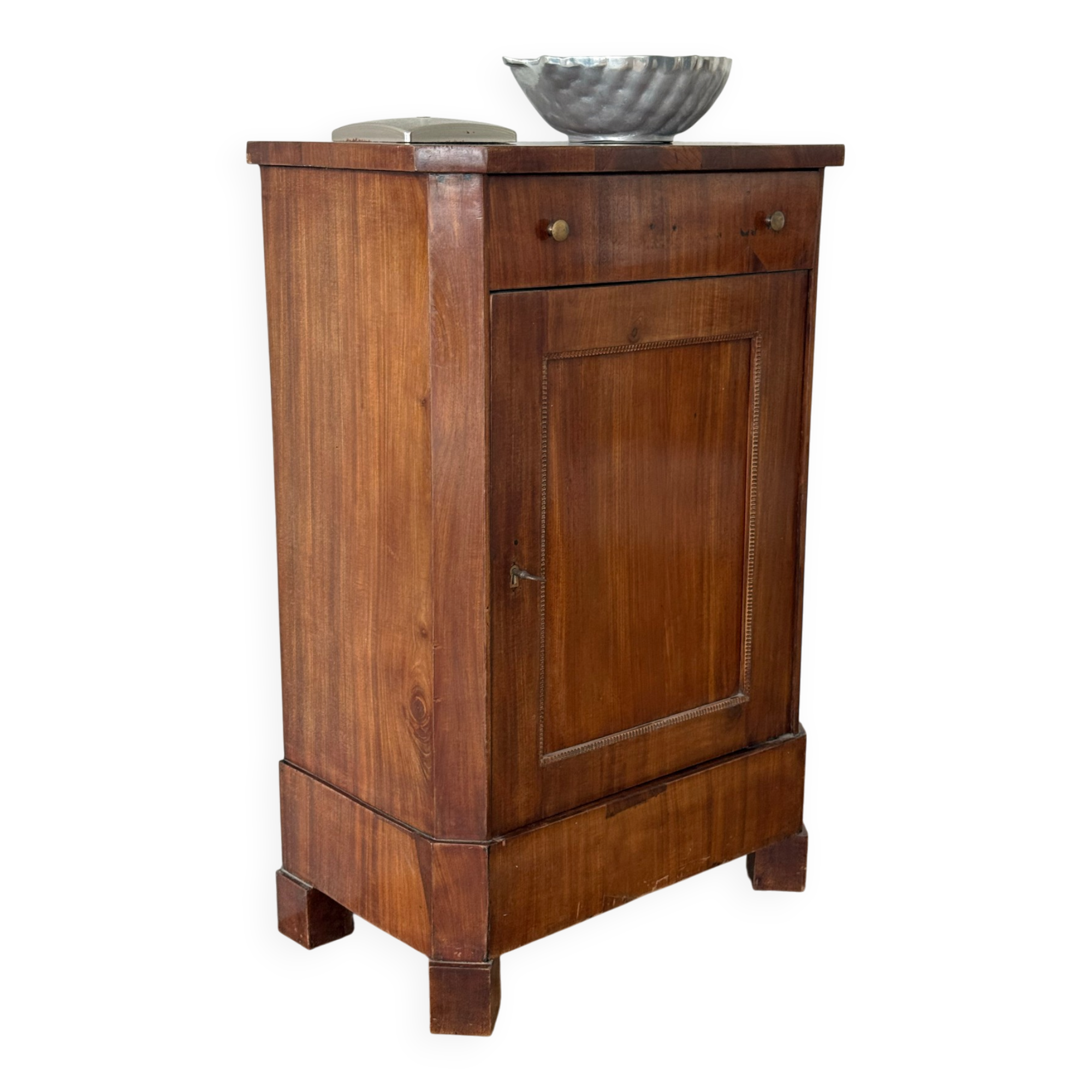 Antique 19th Century French Empire Cabinet — Solid Walnut with