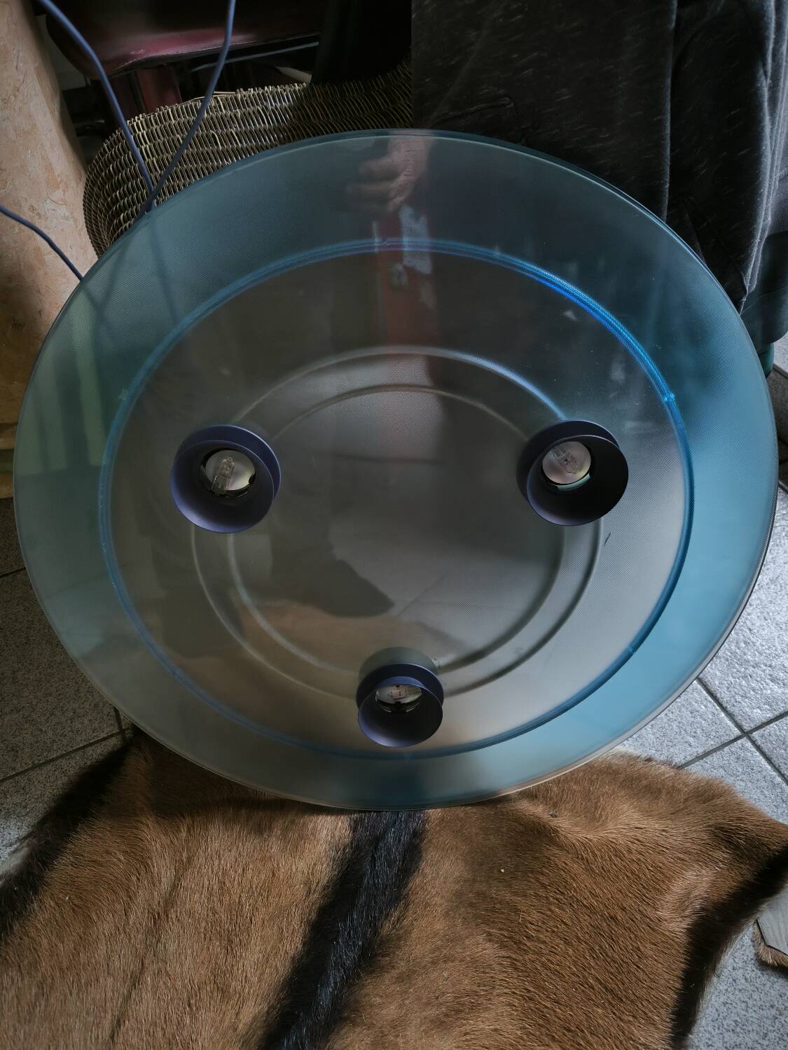 Aurora blue pendant light Arteluce1982