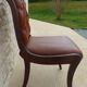 Chaise chic de style  Chesterfield Vintage à ossature bois et simili cuir