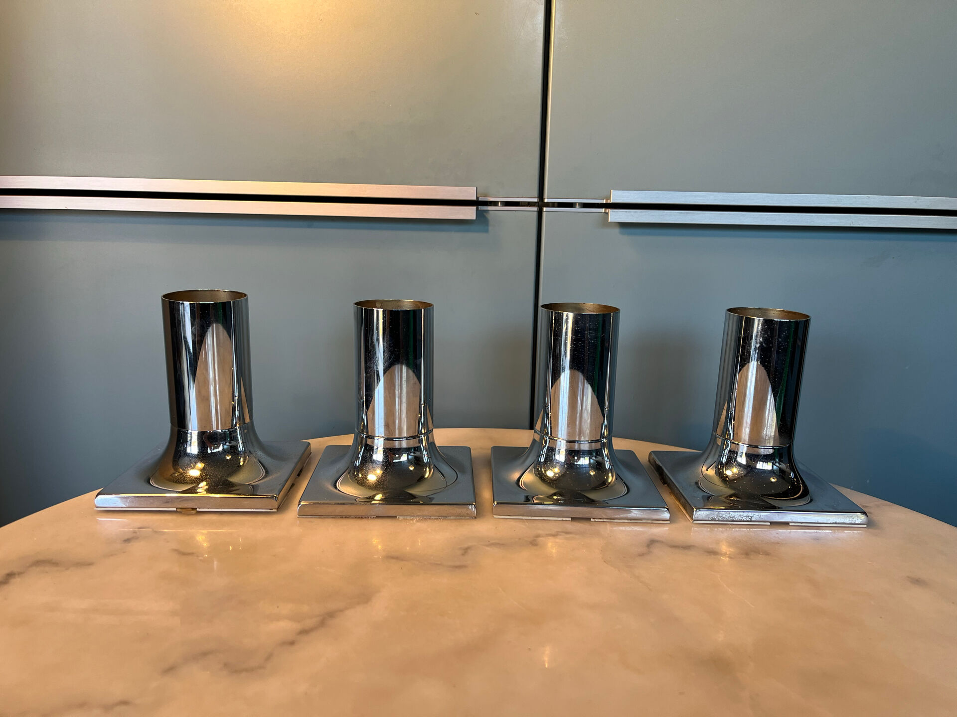 Set of 4 Rolf Krüger ceiling lights.