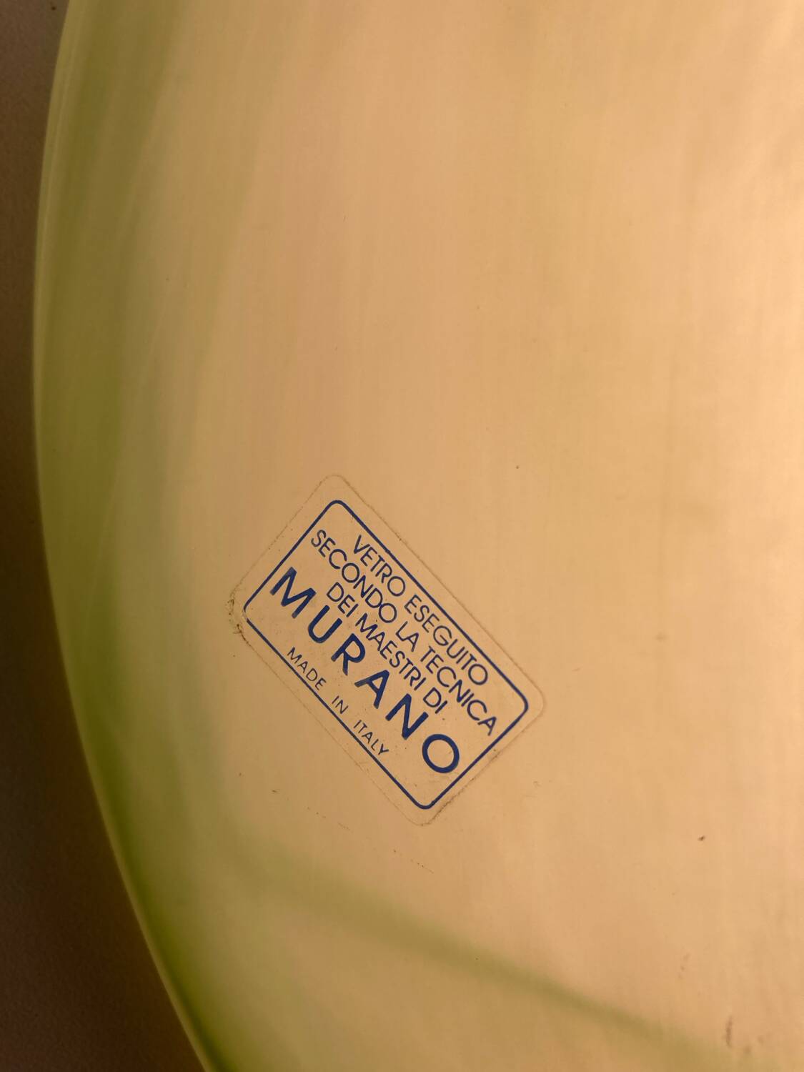 Vintage 80's murano glass pendant light