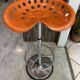 Orange tractor stool Pivoting mower Etienne Fermigier mirima 70