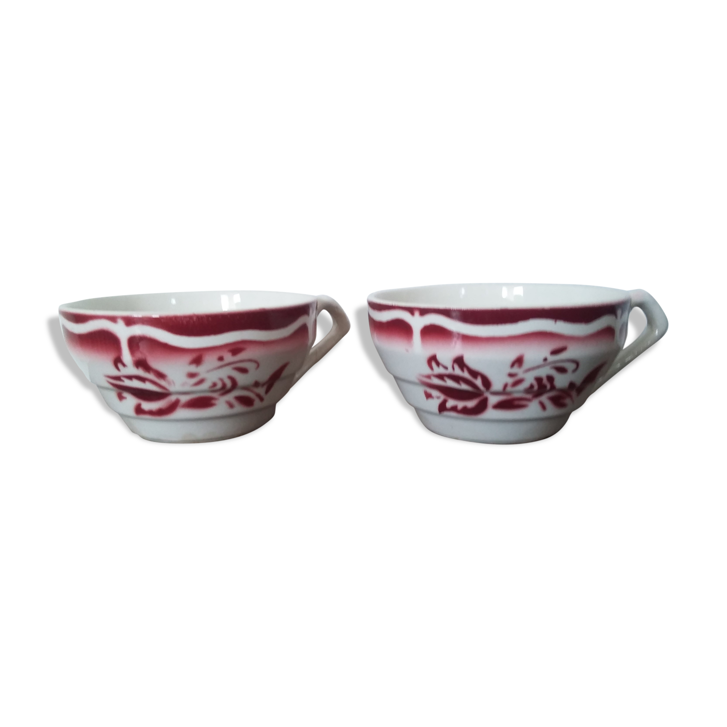 Pair of cups Sarreguemines