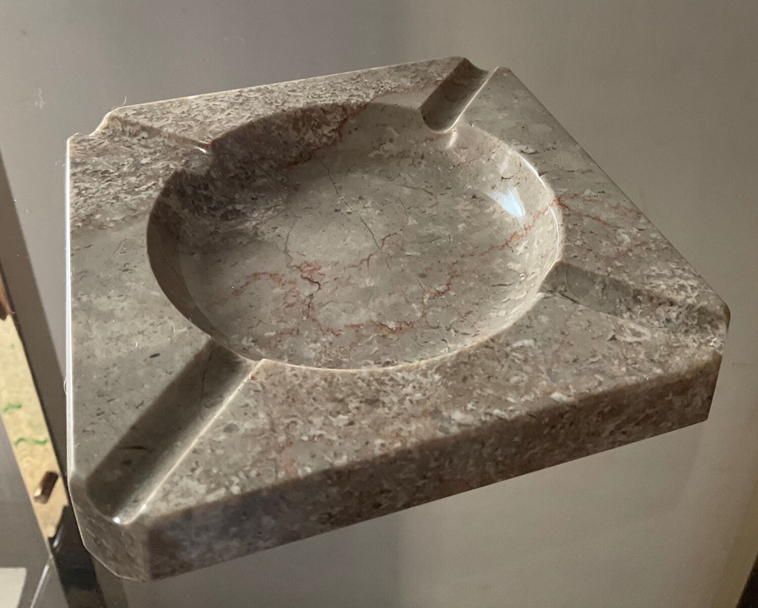 Vintage marble ashtray 70s