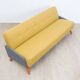 1950s streamline design sofa bed – Light yellow & grey mottled