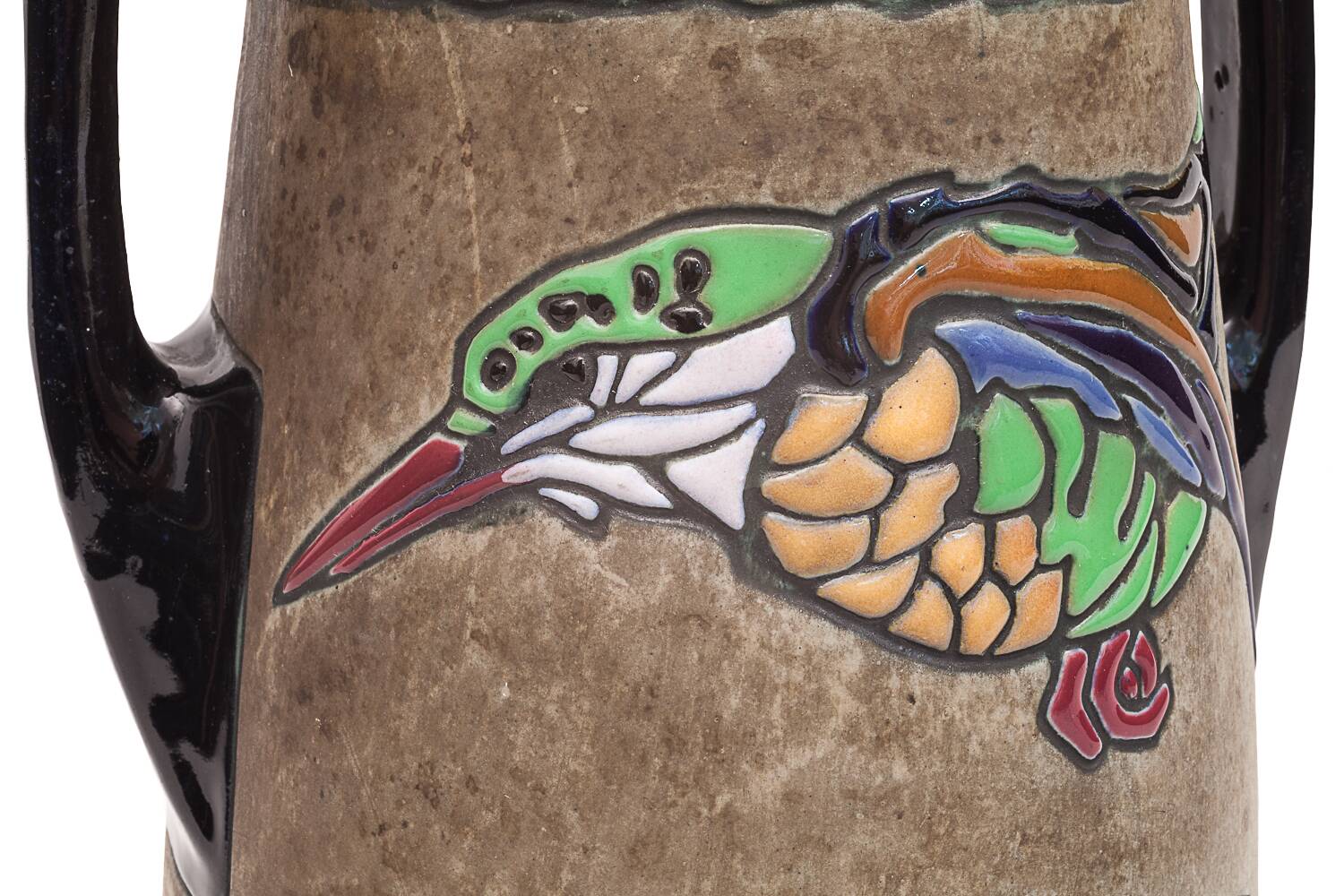 Pair of large Art Nouveau amphorae