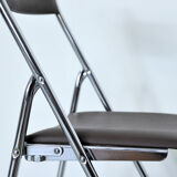 Pair of Houtoku fold chairs, Japan, 70s