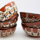 Set of 7 handcrafted Bulgarian ceramic bowls