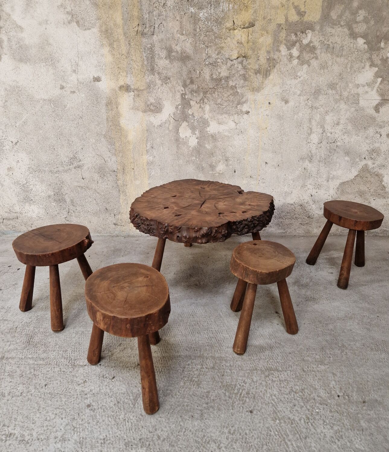 Freeform walnut set 1960