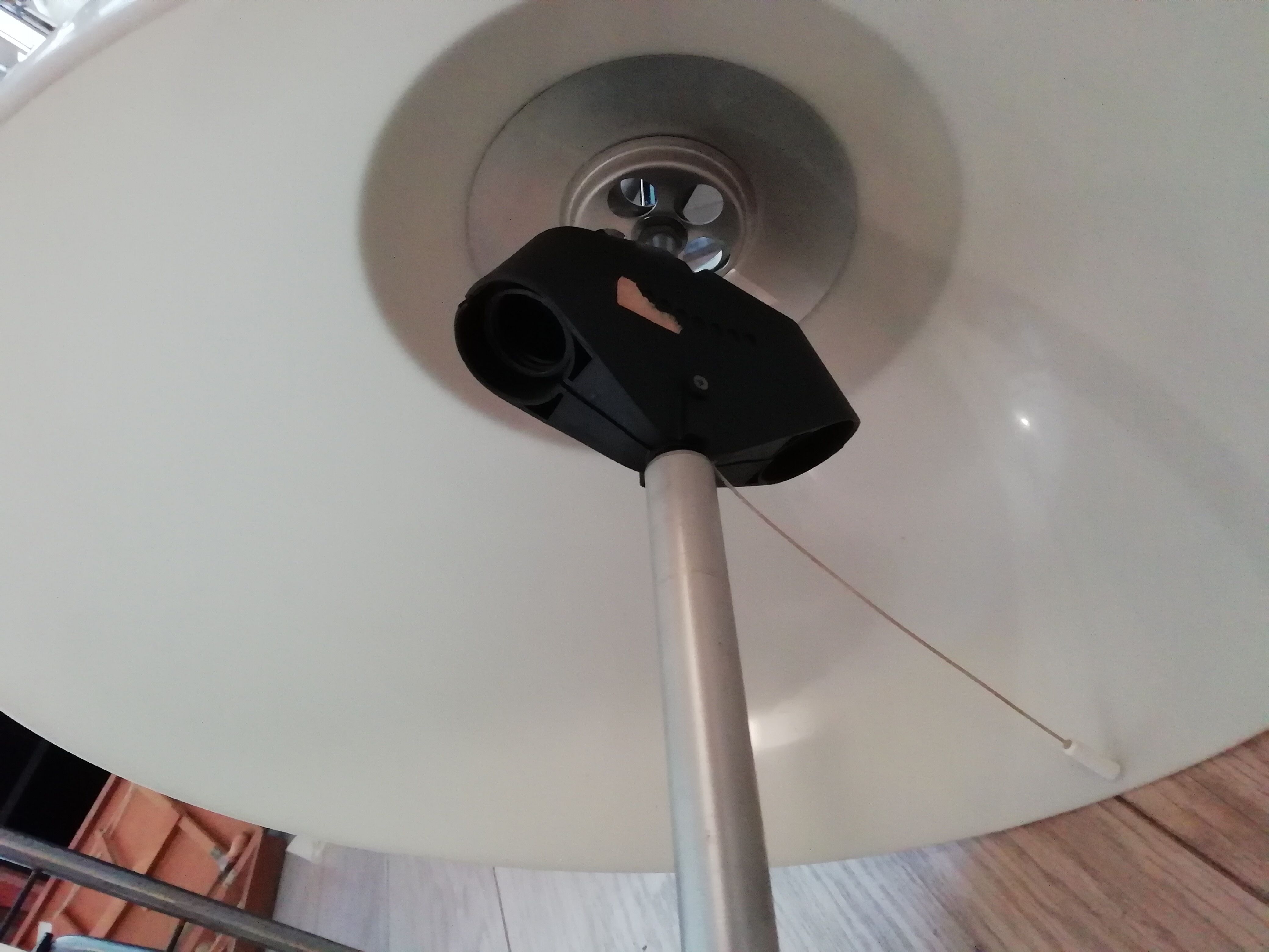 Pair of Unilux lamps with 'Tulip' foot