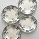 4 dessert plates ironstone "Liserons" Choisy le Roi