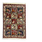 Unique handmade Persian Bakhtiar rug in wool 148x100cm