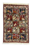 Unique handmade Persian Bakhtiar rug in wool 148x100cm