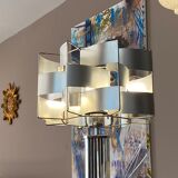 Lamp with lampshade by Max Sauze, 1970