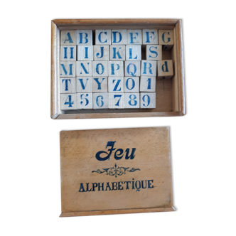 Ancient wooden alphabet