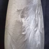 Kevin Stal (Son of Eric Saint Val) - Frosted glass bottle vase, h-48 cm.