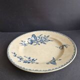 Old Sarreguemines and Digoin ironstone dish with bird motifs