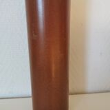 bottle, vase, soliflore in brown glazed stoneware