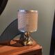 Lampe Mid Century en cannage