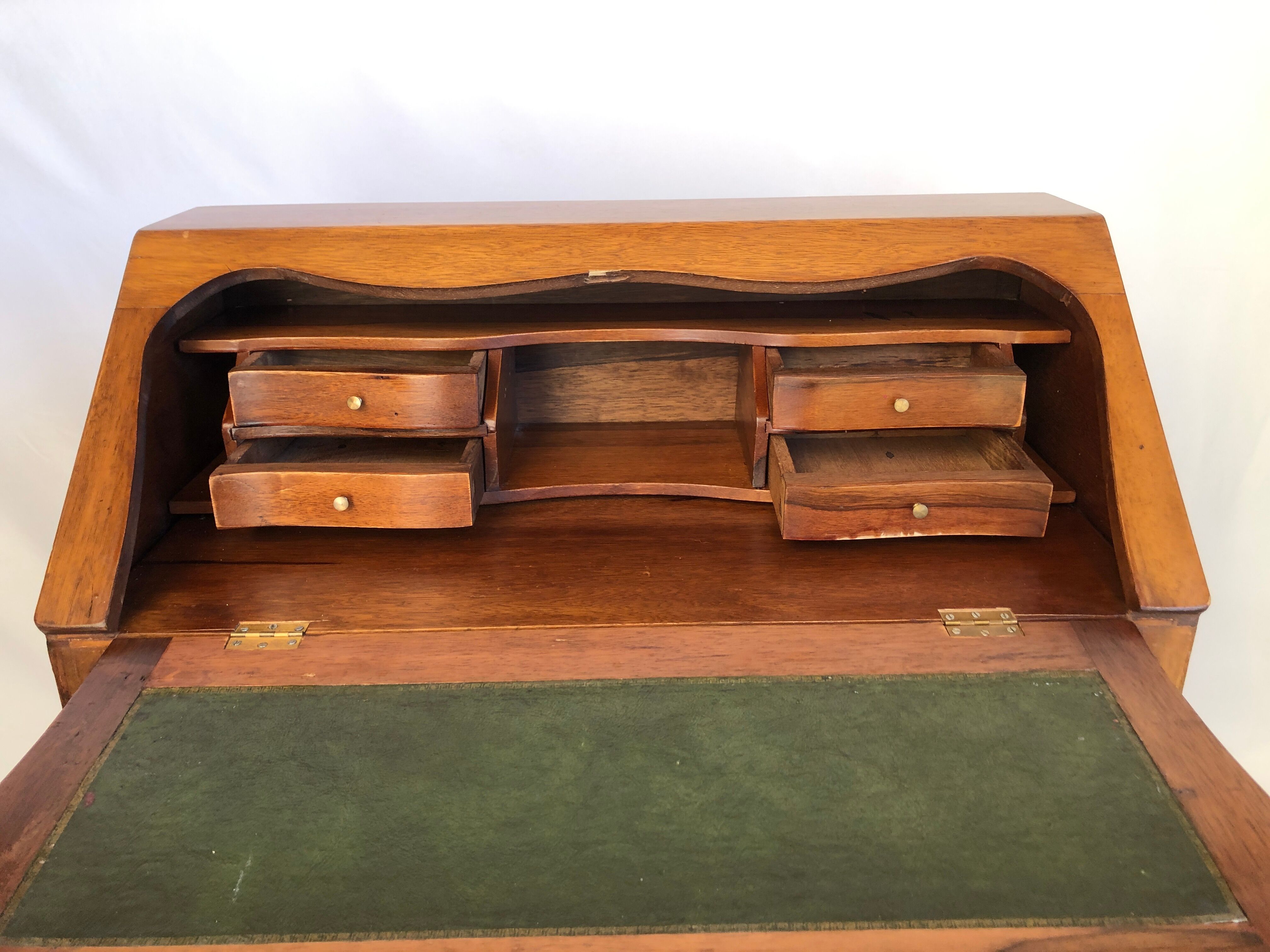 Louis XV donkey back desk in oak