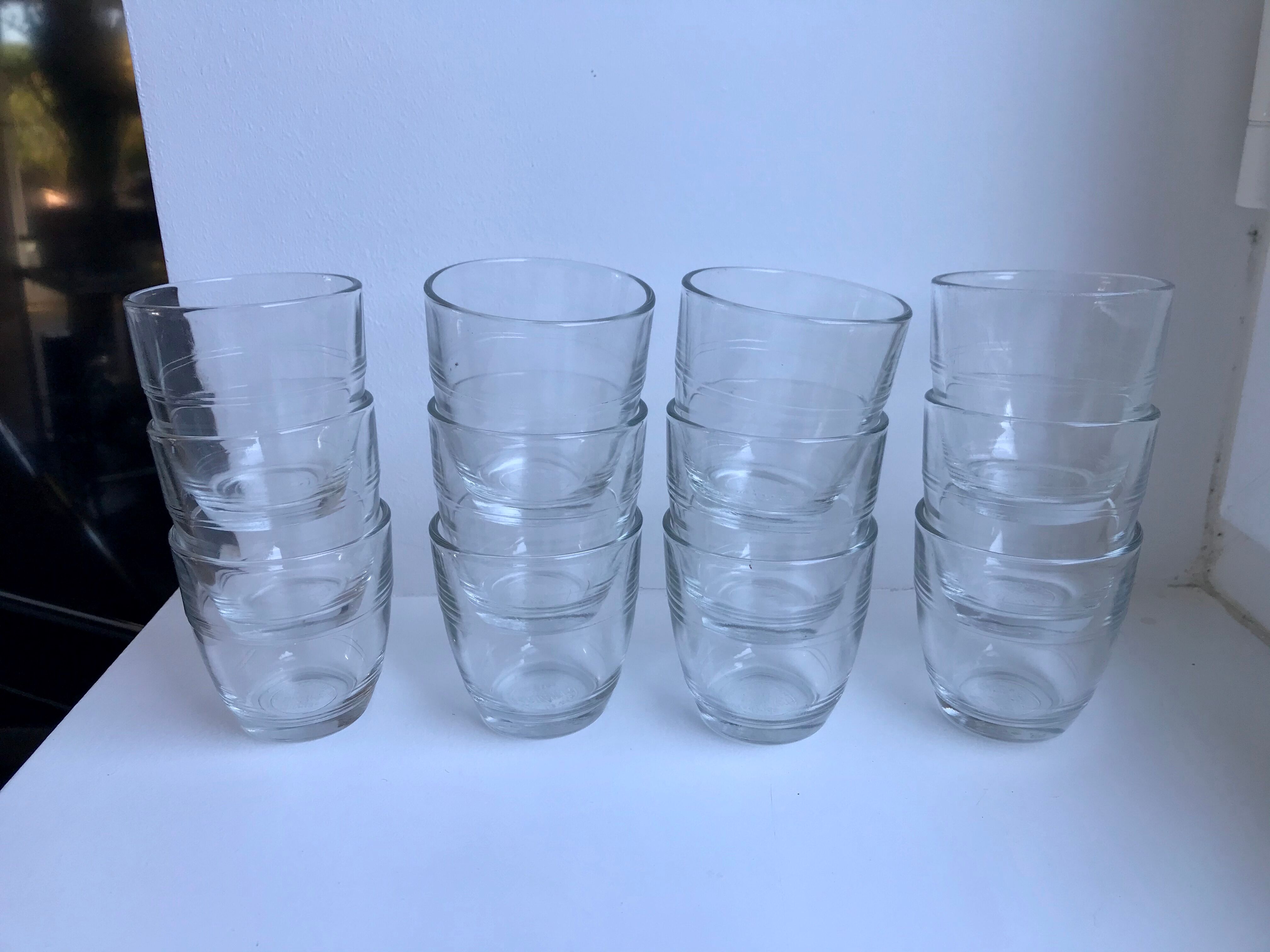 Set of 12 vintage Duralex vintage glasses for children