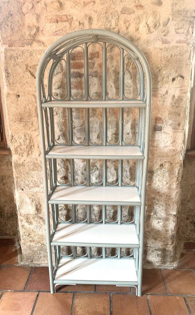 Étagères en rotin, 5 tablettes
