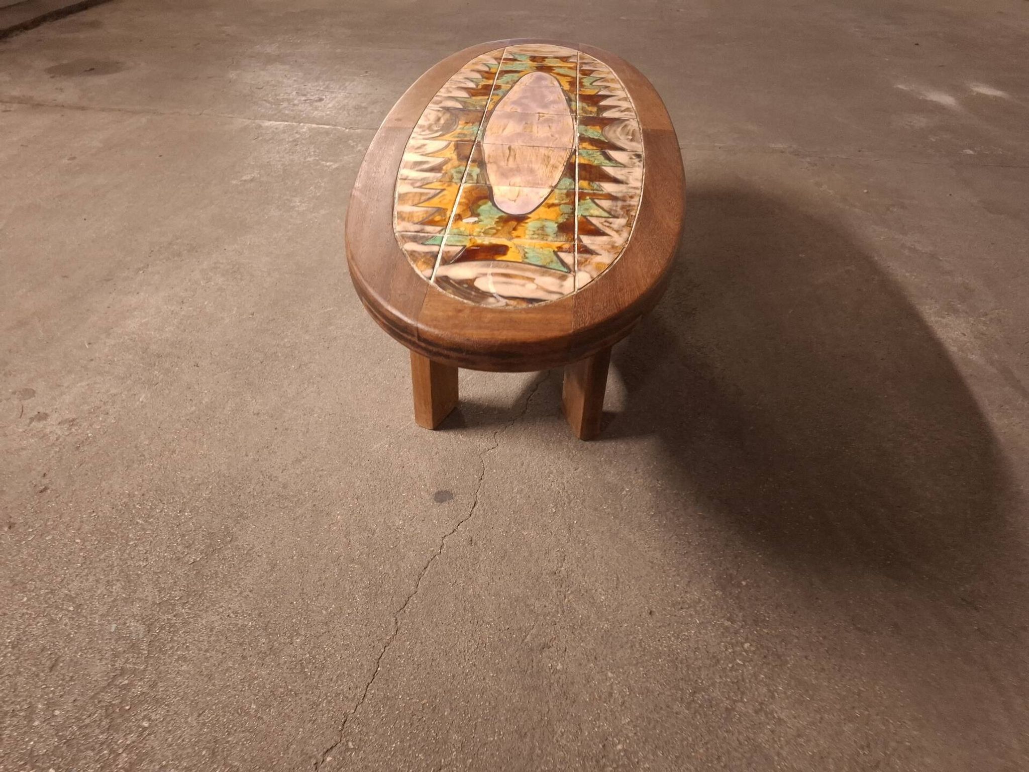 Table basse en ceramique , Vallauris , Gustave Reynaud