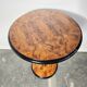 Table d'appoint en noyer et bois ébène de style Art Déco