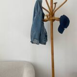 Vintage Rattan Parrot Coat Rack