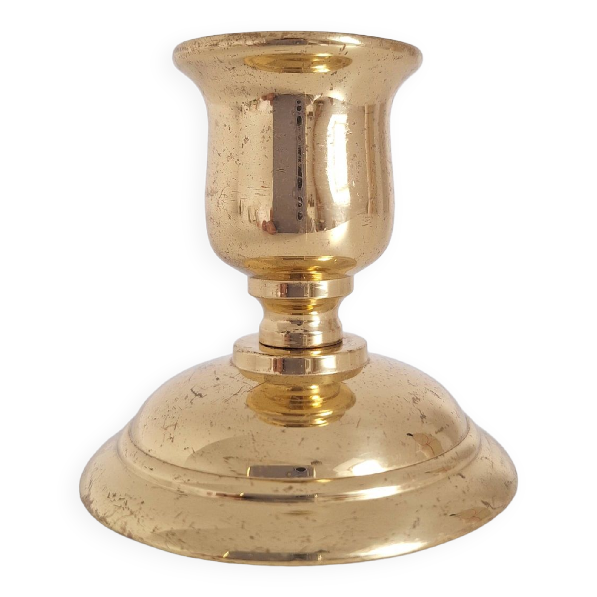 Golden candle holder
