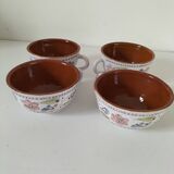 Glazed earthenware cups