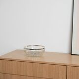 Crystal bowl, Italian design, 1960s, made in Italy